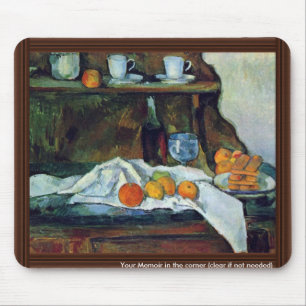 Mousepad O bufete por Paul Cézanne (a melhor qualidade)