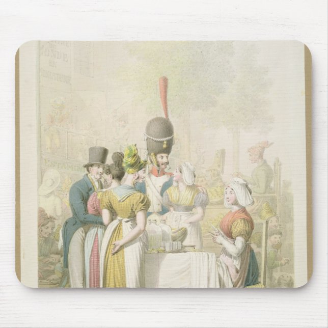 Mousepad O bulevar du Templo, 'do quadro de (Frente)