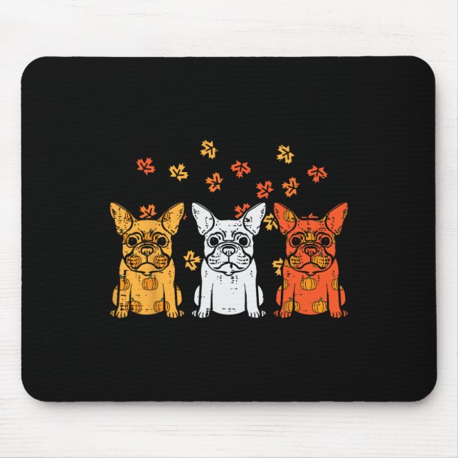Mousepad O Bulldog Francês Cai Em Francês (Frente)