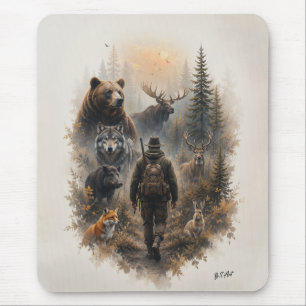 Mousepad O Caçador, Na Silenciosa Natureza Selvagem