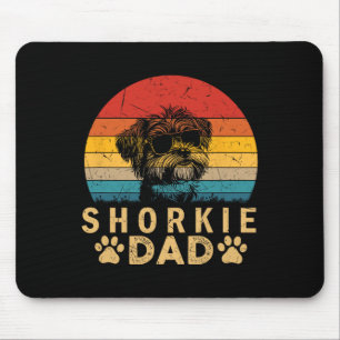 Mousepad O Cachorro do Pai Legal Vintage Shorkie abre camin