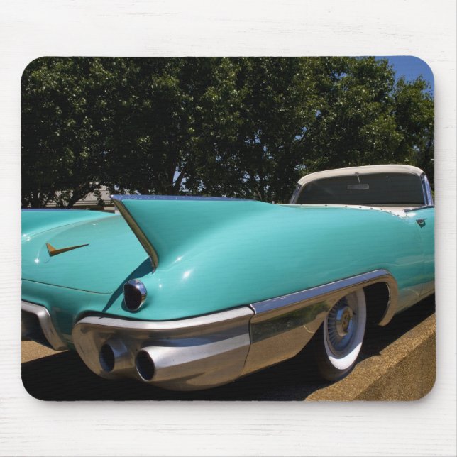 Mousepad O Cadillac Conversível Verde de Elvis Presley em (Frente)