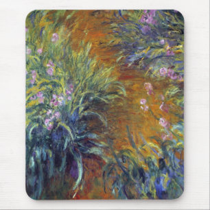 Mousepad O Caminho através das Íris por Claude Monet