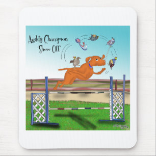Mousepad O campeão da agilidade mostra fora