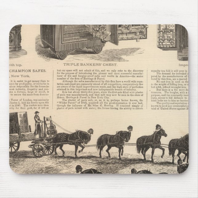 Mousepad O campeão de patentes de Herring Safes (Frente)