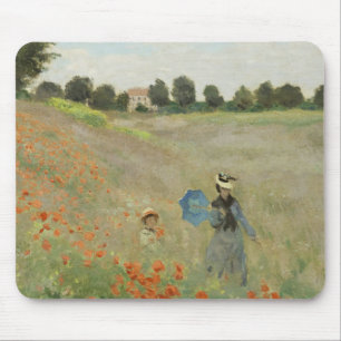 Mousepad O Campo de Papoulas perto de Argenteuil de Claude