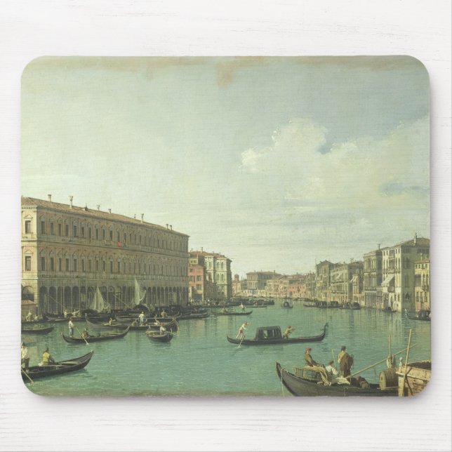 Mousepad O canal grande da ponte de Rialto (Frente)