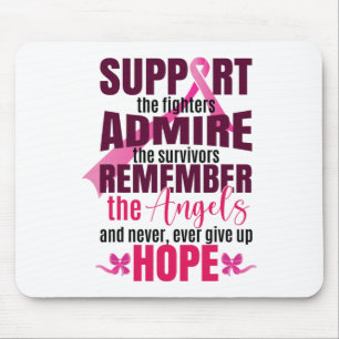 Mousepad O Cancer da Mama combate a consciência do Cancer d