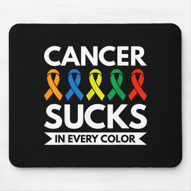 Mousepad O Câncer é Terrível em Qualquer Cor (Frente)