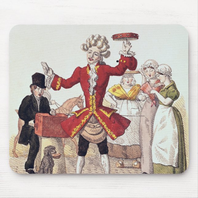 Mousepad O cantor da rua, gravado por Alois Senefelder (Frente)