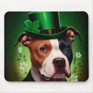 Mousepad O cão americano Staffordshire na Rua.