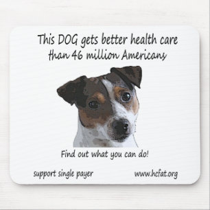 Mousepad O cão obtem melhores cuidados médicos