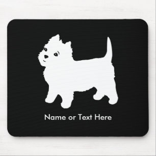 Mousepad O cão pequeno o mais bonito de Westie -