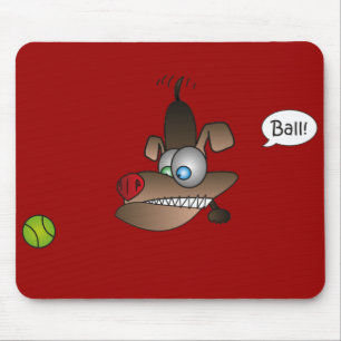 Mousepad O cão vê a bola