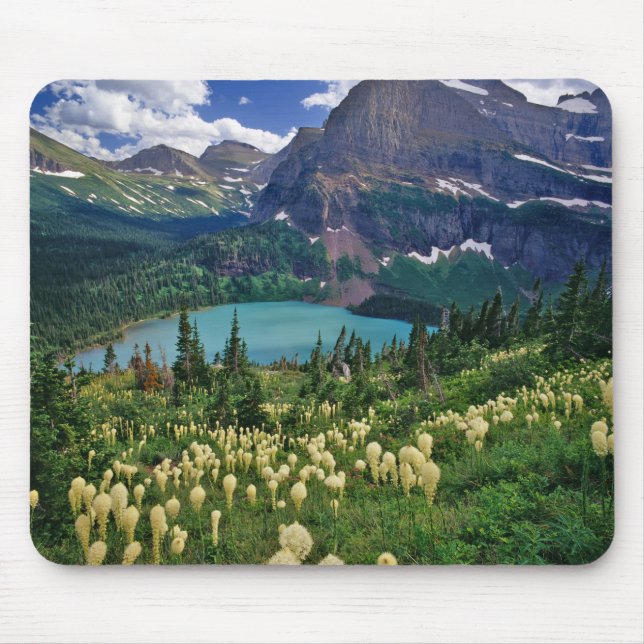 Mousepad O capim acima do Lago Grinnell, em Muitos (Frente)