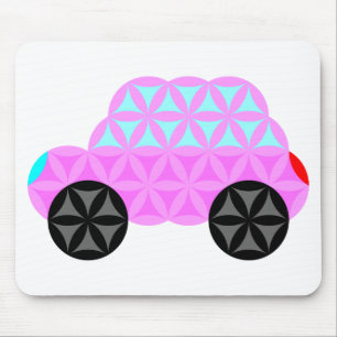 Mousepad O Carro Da Vida - Forma Sagrada A3.Rosa.