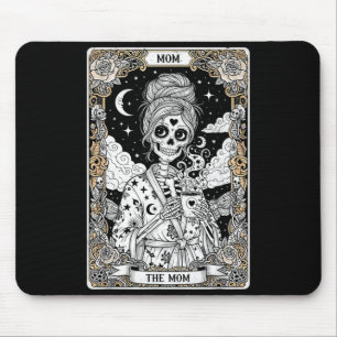 Mousepad O cartão de tarot da mãe esqueleto gótico vintage
