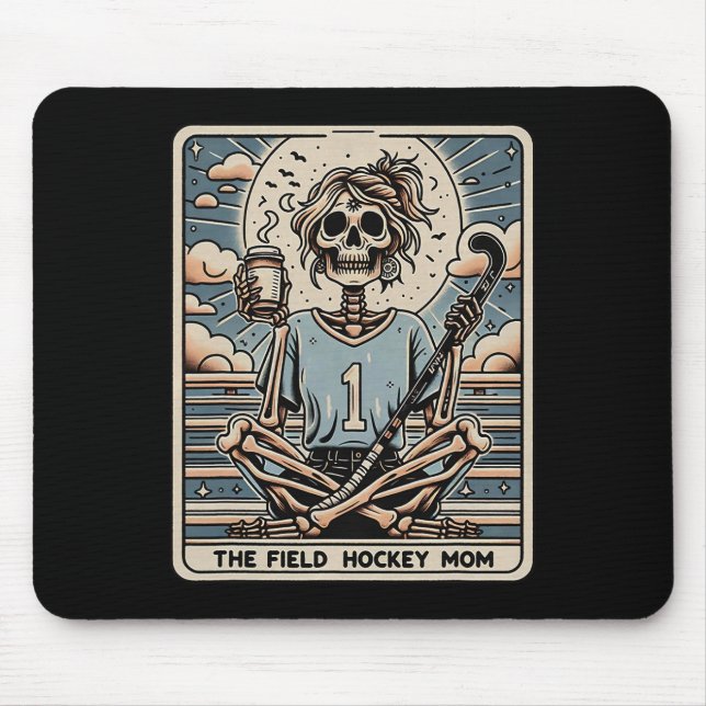 Mousepad O Cartão Tarrot da Mãe de Hóquei em Campo  (Frente)