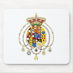 Mousepad O casaco arma um reino do oficial Italia dois