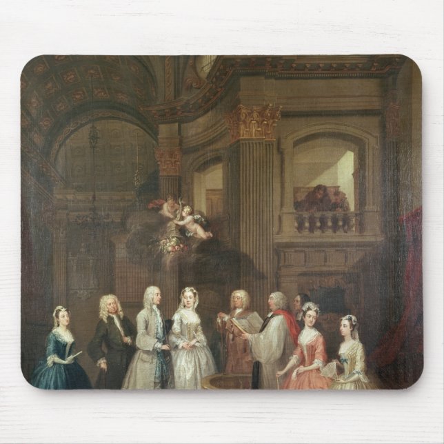 Mousepad O casamento de Stephen Beckingham e de Mary Cox (Frente)