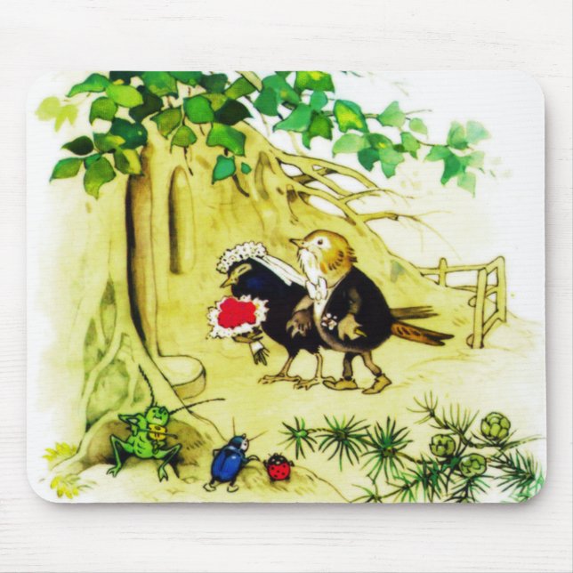 Mousepad O casamento do pássaro (Frente)
