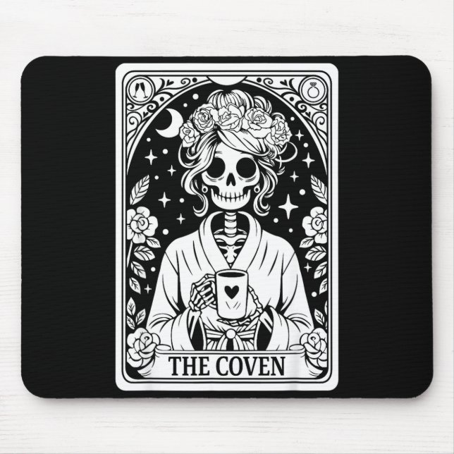 Mousepad O casamento esqueleto da coven despedida de soltei (Frente)