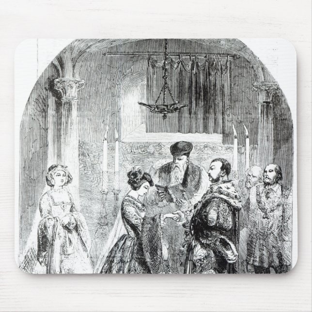 Mousepad O casamento privado de Anne Boleyn (Frente)