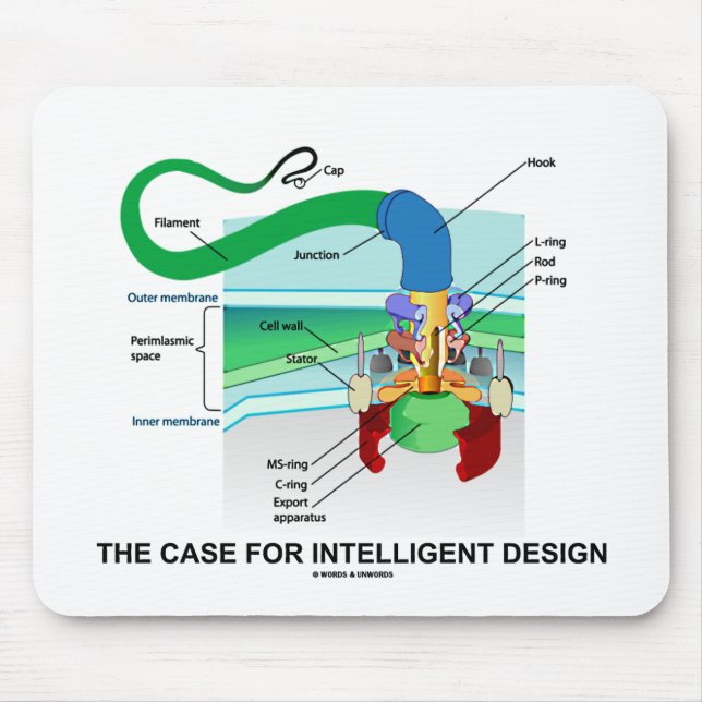 Mousepad O Caso Do Design Inteligente (Flagellum) (Frente)