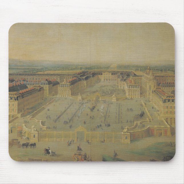 Mousepad O castelo de Versalhes e o lugar (Frente)