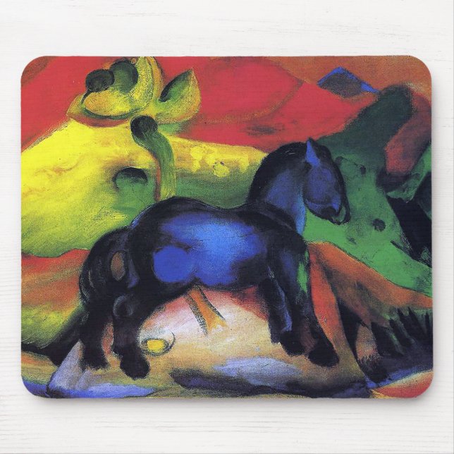 Mousepad O cavalo azul de Franz Marc (Frente)