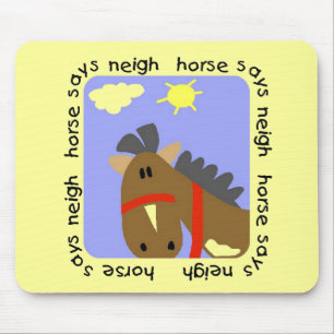 Mousepad O cavalo diz o camiseta e os presentes do Neigh