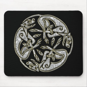 Mousepad O céltico persegue o ouro e a prata tradicionais