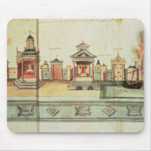 Mousepad O cenário para o jogo de mistério de Valencienne