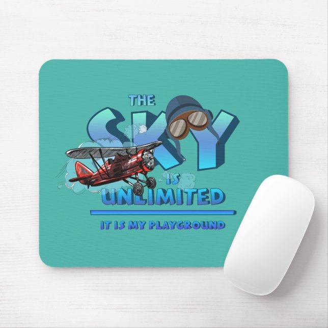 Mousepad O Céu é o meu Playground | (Com mouse)