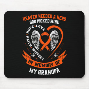 Mousepad O céu precisava de um herói Deus pegou meu avô Leu