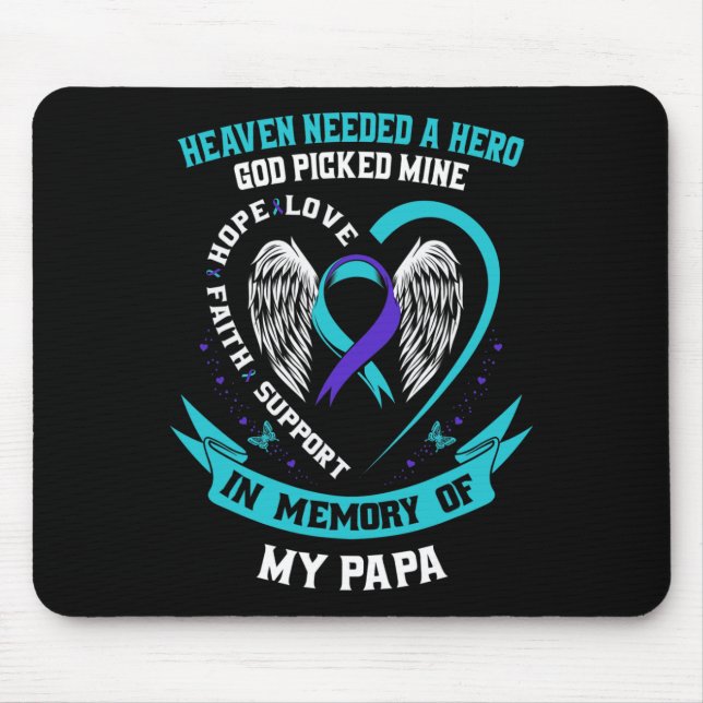 Mousepad O Céu Precisava de um Herói Deus Pegou o Meu Pai S (Frente)