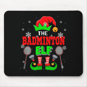 Mousepad O chapéu de elfo de Natal Badminton Scute Ss Fofo