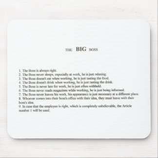 Mousepad O chefe grande
