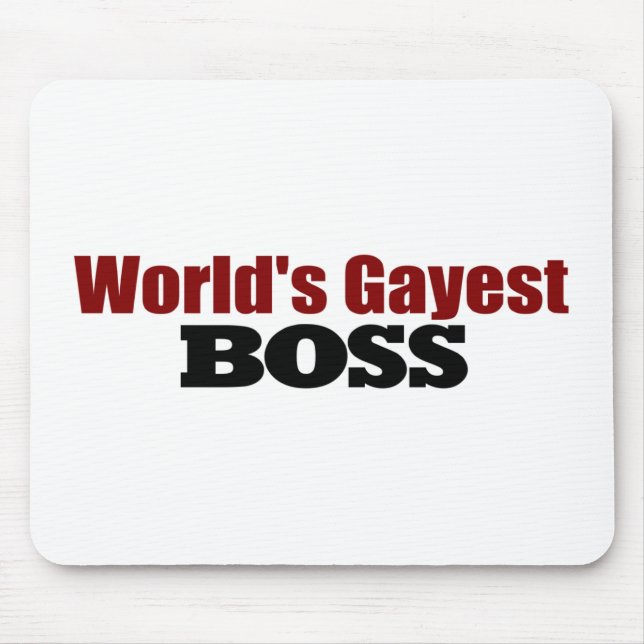 Mousepad O chefe o mais alegre dos mundos (Frente)