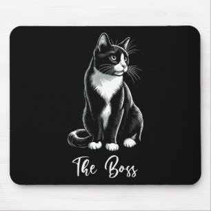 Mousepad O Chefe Tuxedo Gato do Lover Kitten Tuxedo Proprie