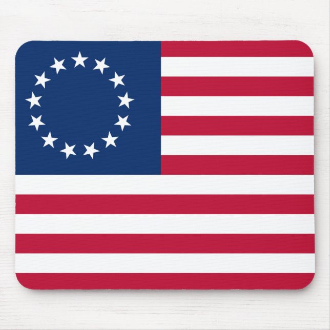 Mousepad O Círculo de Estrelas, Bandeira Americana por Bets (Frente)