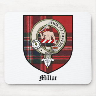 Mousepad O clã de Millar Crest o Tartan do crachá