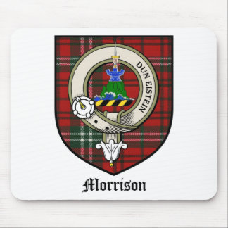 Mousepad O clã de Morrison Crest o Tartan do crachá