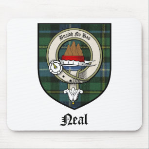 Mousepad O clã de Neal Crest o Tartan do crachá