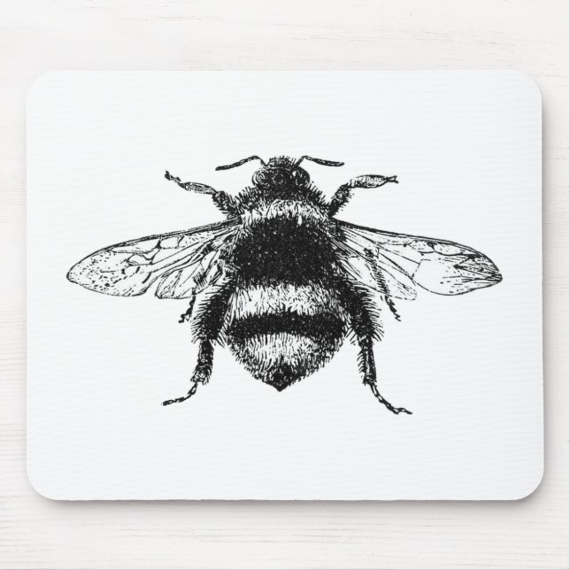 Mousepad O clássico Bumble a abelha (Frente)