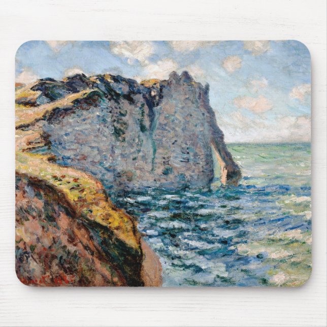 Mousepad O Cliff do Aval, Monet (Frente)