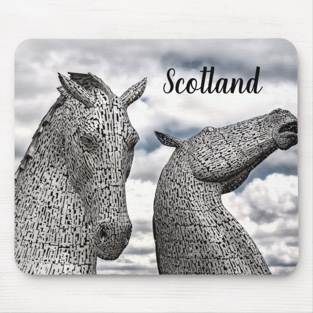 Mousepad O Closeup dos Kelpies (Frente)