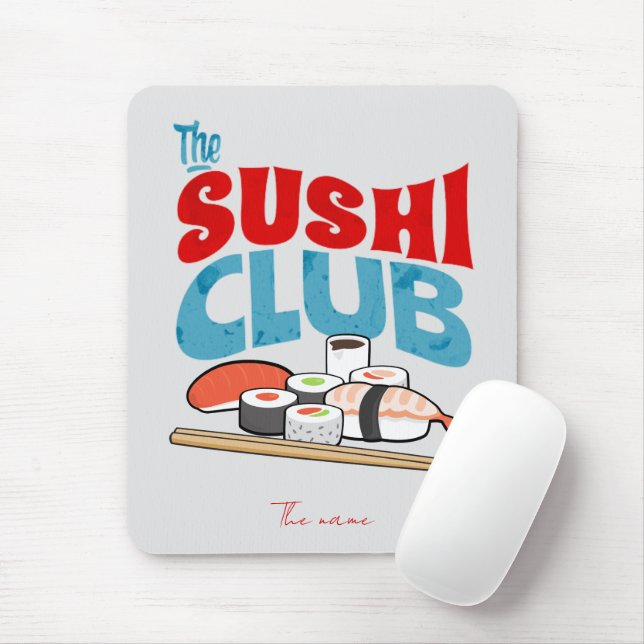 Mousepad o clube sushi, sushi (Com mouse)