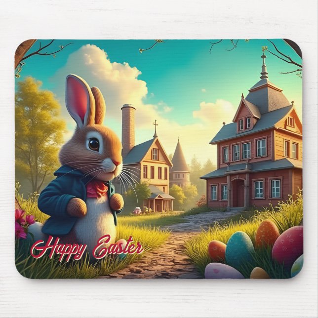 Mousepad O Coelhinho da Páscoa numa Missão Secreta (Frente)