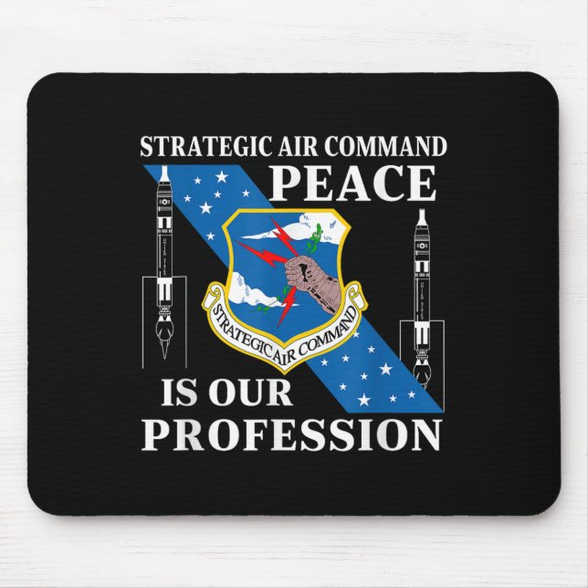 Mousepad O Comando Aéreo Estratégico Usaf Guerra Fria É O N (Frente)